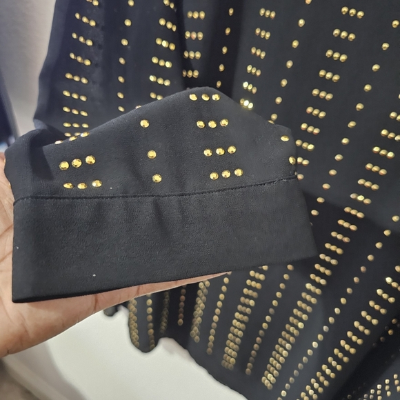 Michael Kors blouse blk and gold size 3X - Picture 5 of 6